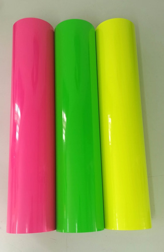 Vinil Textil Colores Neon Fluorescentes De 61 Cm De Ancho