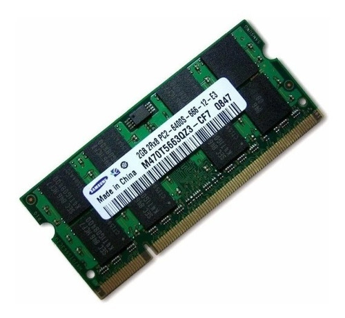 Imagen 1 de 4 de Memoria Ram Sodimm Ddr2 2gb 800mhz Samsung Notebook Netbook