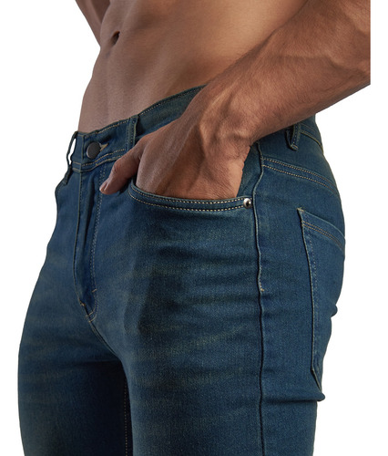 Pantalon De Mezclilla Para Hombre Jeans Stretch Chb Casual