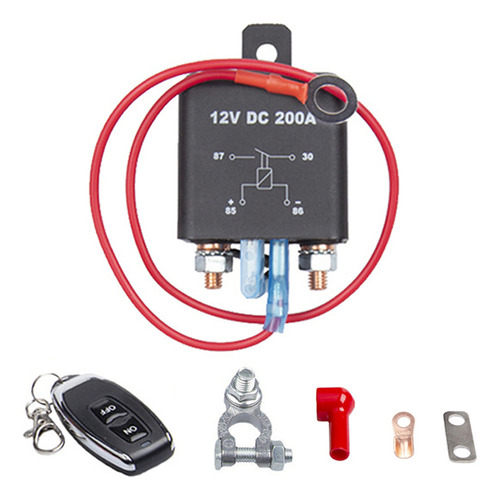 Interruptor De Batería Remoto 12v Dc 200a, Evita Descarga, C