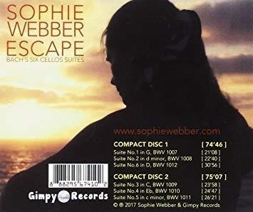 Webber Sophie Escape: Bachs Six Suites For Solo Cello Cd