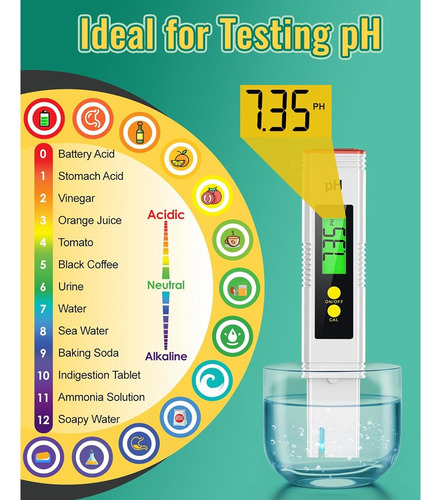 Medidor De Ph Para Agua, Medidor De Ph 0.01 De Alta Precisió