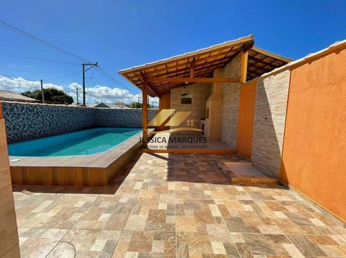 Imagem 11 de 14 de Casa Com 2 Quartos, Piscina Área Gourmet Em Unamar Jmc35.6