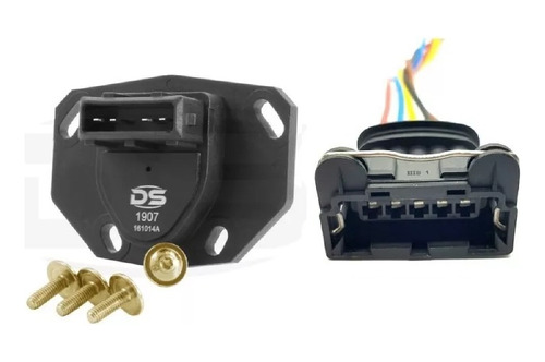 Sensor Borboleta Tps + Conector Tipo 1.6 Ie Golf 1.8 Gl Mono