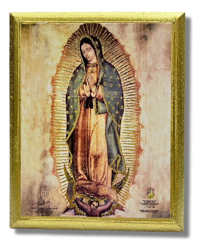 Cuadros De Virgen De Guadalupe 15cm 5 Piezas