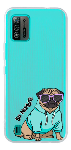Funda Para Zte Para Mujer Perrito Cool Pug Personalizado
