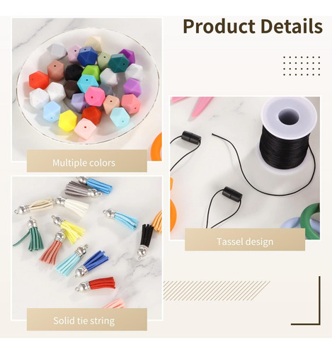 Kits Para Hacer Anillos Con Cuentas De Silicón Kit De 15 Lla