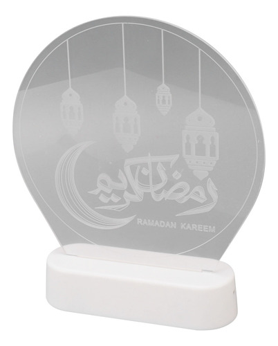 Luz De Mubarak, Noche De Eid, Ramadán, Led Rgb, Base 3d, Isl