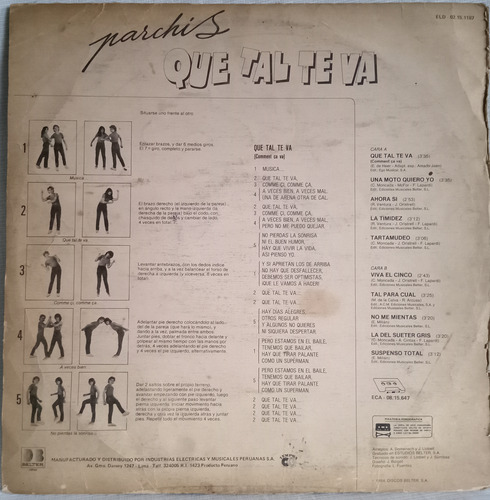 Jch- Parchis Que Tal Te Va Infantil Lp (Usado)