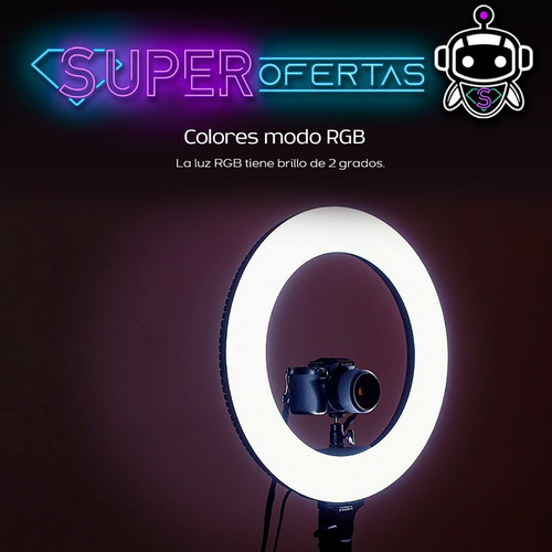 Vivitar Aro De Luz Para Blogger 8¨ 3 Tonos De Luz + Trípode