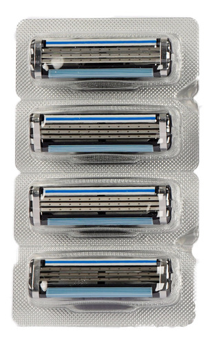 Stiletto® Repuesto 3 Hojas Compatible Con Mach3®de Gillette®