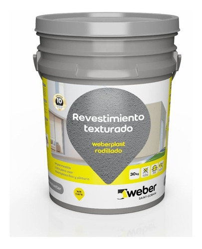 Revestimiento Texturado Rodillado Weberplast X30kg