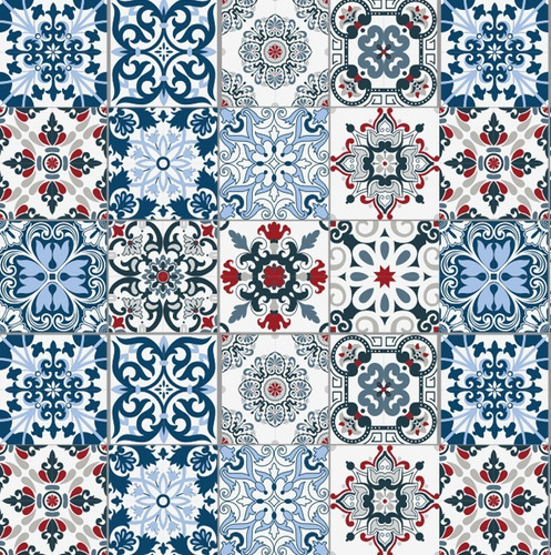 Vinilo Azulejo Mosaico Adhesivo 20x20 Piso X 10u Laminado Color 22. Bruselas