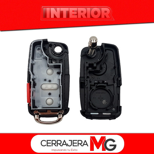 Imagen 2 de 4 de Carcasa Llave Control Vw Jetta Clasico Gol Beetle