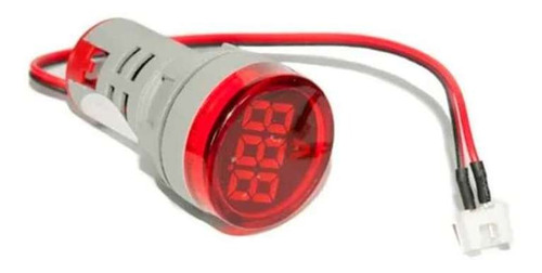 Imagem 2 de 7 de Amperímetro Digital Ac Ca 22mm 0-100a + Tc 110 220v Vermelho