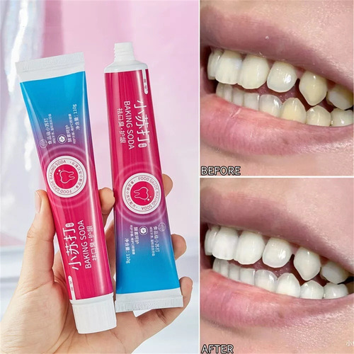 2pcs Pasta De Dientes Blanqueadora Con Bicarbonato De Sodio