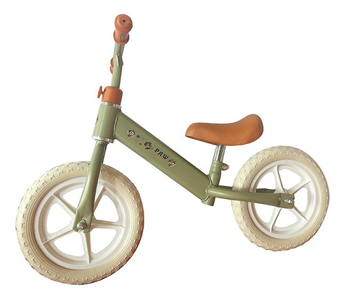 Bicicleta Infantil Equilibrio Paw Patrol 80 X 50 Cm Color Verde Claro Tamaño Del Cuadro Único