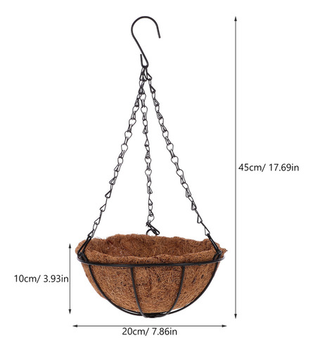 Nuevo Cesta Colgante Con Forma De Palma De Coco, 8 Pulgadas