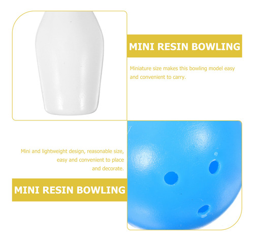 2 Juegos De Exquisitos Bolos Modelo Mini House Bowling Dollh