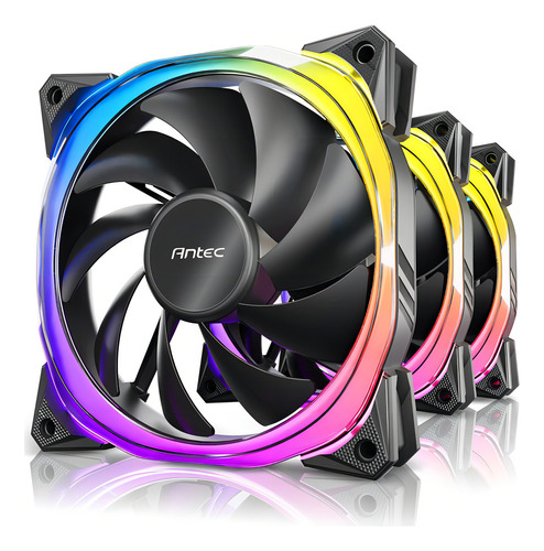 Ventilador Antec Fusion 120 Argb X3 + Controladora