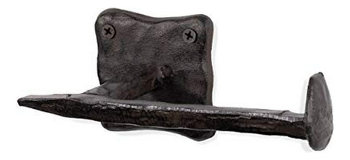 Rustic State Motris Railroad Spike - Soporte Para Papel Higi