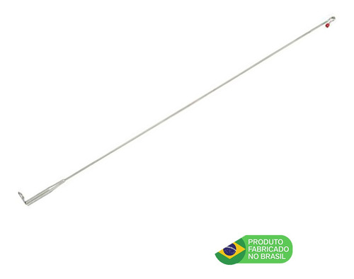 Imagem 3 de 3 de Antena Corta Pipa Moto Fixa Retrovisor Aço Inox Zincada M3b