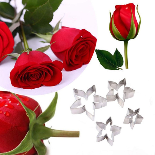 Juego De 18 Moldes De Flores De Pasta De Goma Austin Rose Pe