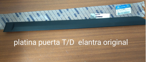 Platina Puerta Elantra 00/13 Original 