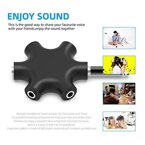 Ebeetech - Divisor De Audio Para Auriculares MĂșltiples (3,5