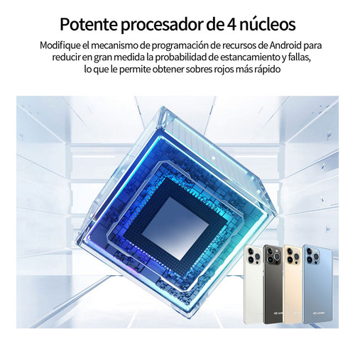 Teléfonos Inteligentes Android Baratos I13 Pro Max 7.5 En Ram 1gb Y Rom 16gb Oro