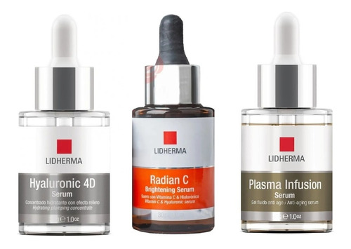 Radian C Serum + Plasma Infusión Serum + 4d Serum Lidherma