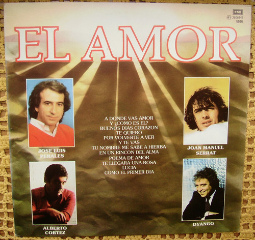 Jose Luis Perales Serrat Cortez Dyango El Amor - Lp Vinilo