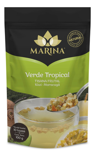 Tisana Frutal Marina Verde Tropical Kiwi Maracuya 100g