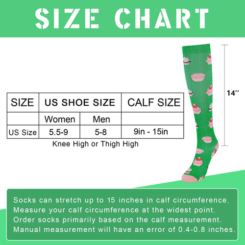 Calcetines De Compresión Mujer Hasta La Rodilla 3 Pares