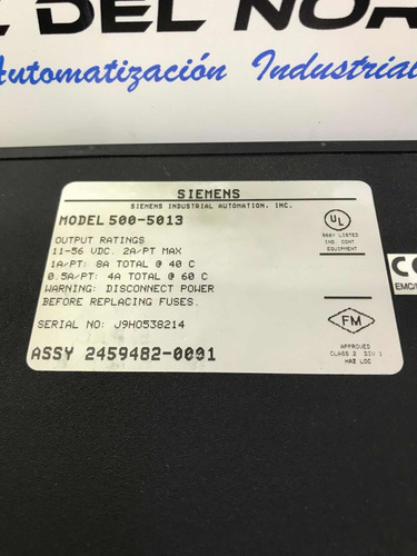 Siemens 500-5013 Texas Instruments Modulo De Salidas 4 (Usado)