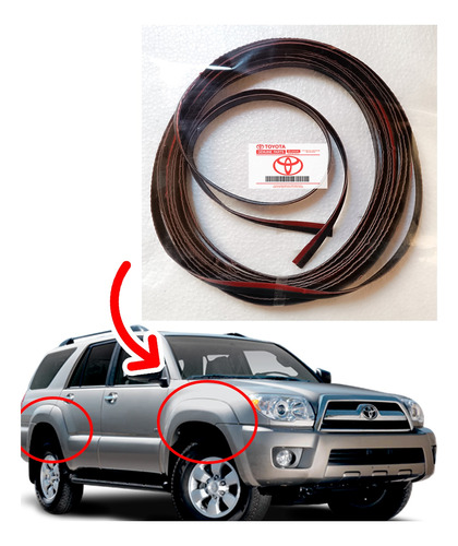 Gomas Vivos Buches Toyota 4runner 2003-2009 Con Adhesivo 3m 