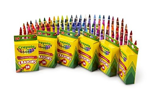 Crayones Crayola, Paquete De 6 De 24 Unidades, Variados