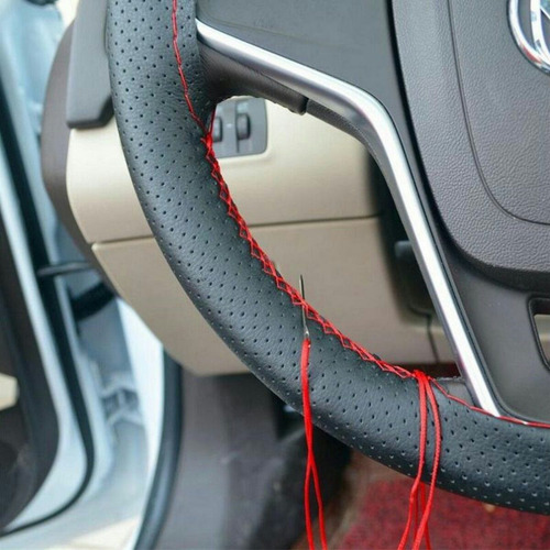 Imagen 3 de 7 de Funda Cubre Volante Para Coser Hilo Rojo O Negro - Maranello
