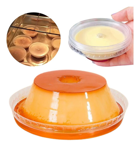 144un Mini Forma De Pudim Descartável 120ml Vai Ao Forno