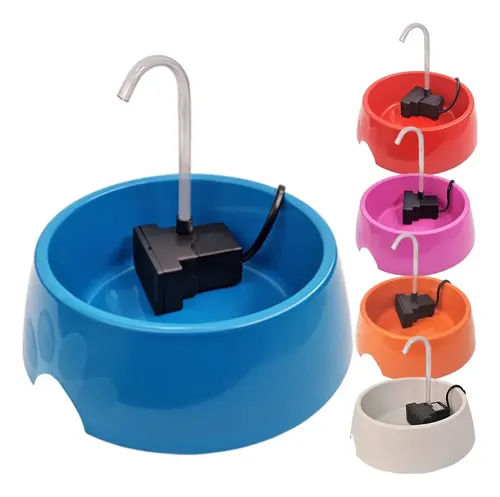 Bebedouro Fonte Gatos Cachorros Cães Little Bivolt 1 Litro Cor Azul