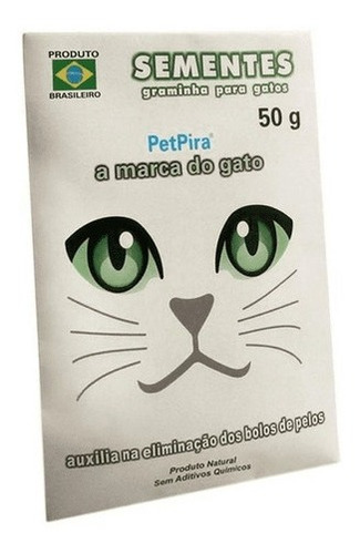 Sementes De Graminha Para Gatos  Petpira 50g