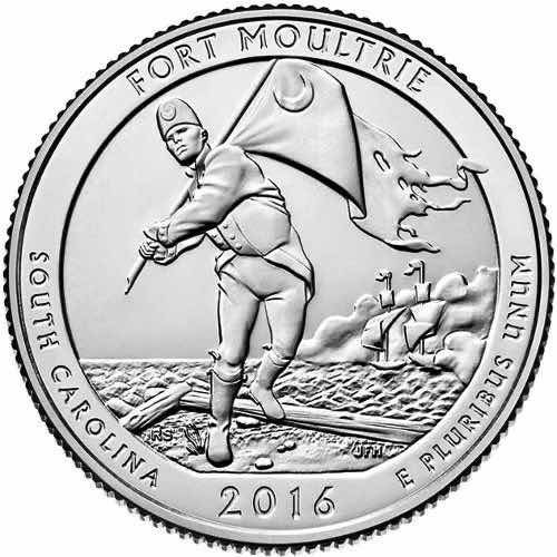 Estados Unidos - 25 Cents - Año 2016 - Fort Moultrie