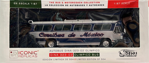 1/87 Autobus Dina Olimpico Omnibus De Mexico Iconic Replicas