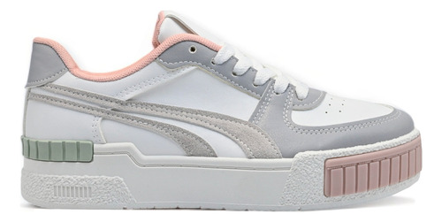 Tenis Mujer Casuales Urbanos Deportivos Moda Blanco Con Rosa