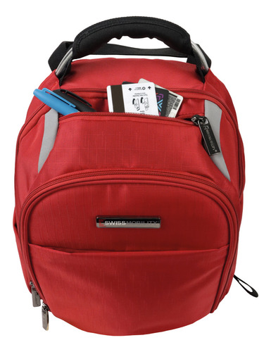Mochila Swissmobility Zion Para Laptop De 15.6'' Color Rojo