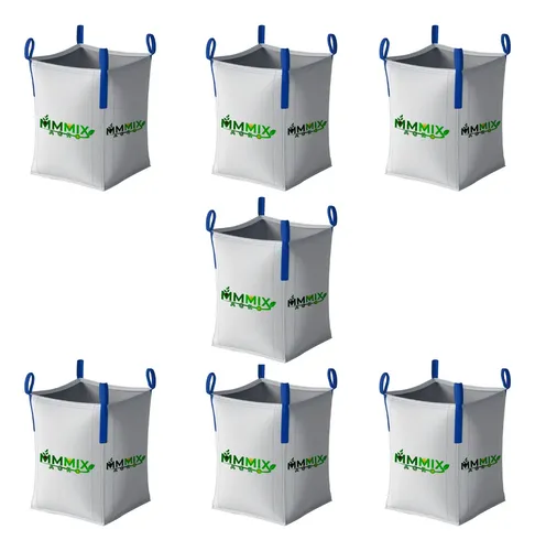 Saco Big Bag 1000kg con boca de vaciado y asas reforzadas 90x90x120cm, sacos para escombros, bolsa jardin, obra, almacenaje y transporte de materiales, resistente, reutilizable y duradero. (4 Uds Saco Big Bag 1000kg con boca de vaciado y asas reforzadas 90x90x120cm, sacos para escombros, bolsa jardin, obra, almacenaje y transporte de materiales, resistente, reutilizable y duradero. (4 Uds