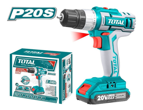 Imagen 1 de 2 de Taladro Inalambrico 20v 10mm + 1 Bateria Y Cargador Rapido