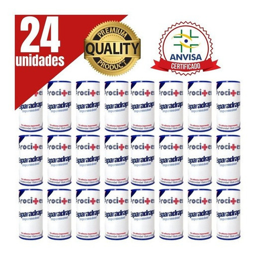 Esparadrapo Impermeável Procitex 10cm X 4,5m Com 24un