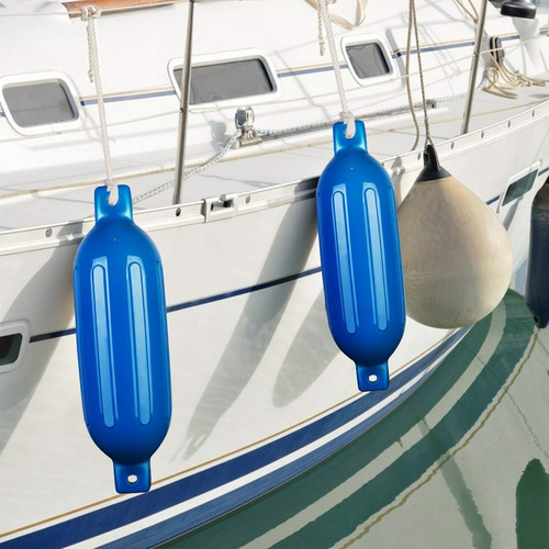 Kit 4 Defensas De Vinilo Para Barcos, Inflador Y Cuerdas