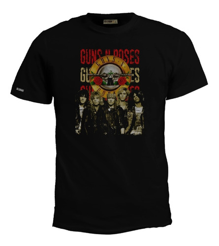 Camiseta Guns N Roses Poster Logo Rock Metal And Bto